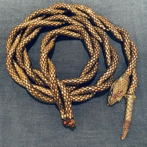 Burnished gold with rhinestones